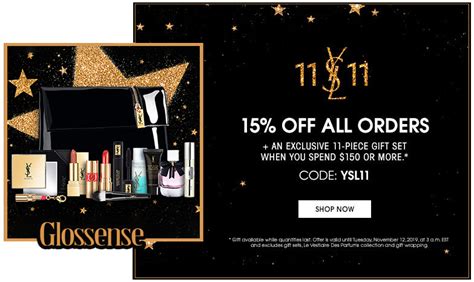 how much discount does ysl employees get|ysl 15 off first order.